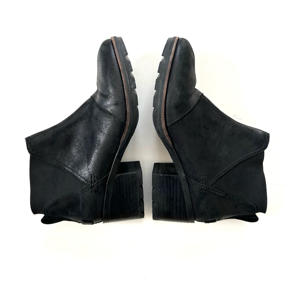 Sorel Black Genuine Leather Cate Chelsea Heeled Boots - Picture 4 of 8